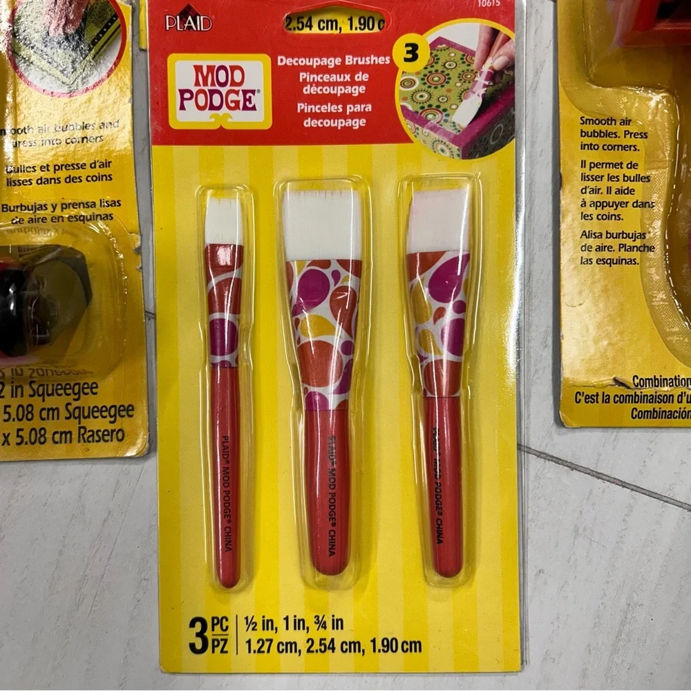 NIP Lot of Mod Podge‎ Brushes & Tools New Never Used